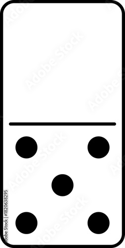 Domino, complete set of dominoes. Transparent, with outlines. Vector, graphic, design, Cutting, printing, subwoofer, laser engraving