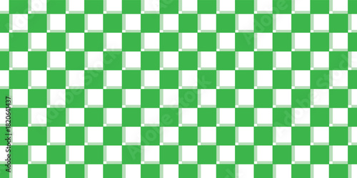 Abstact green white checkered seamless background. Green white graphic resource checkered pattern, eps10