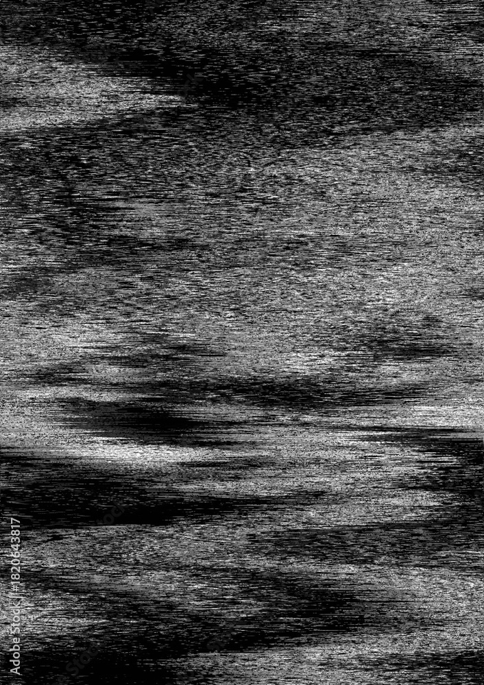 Obraz premium High-Contrast Black and White Glitch Texture Background