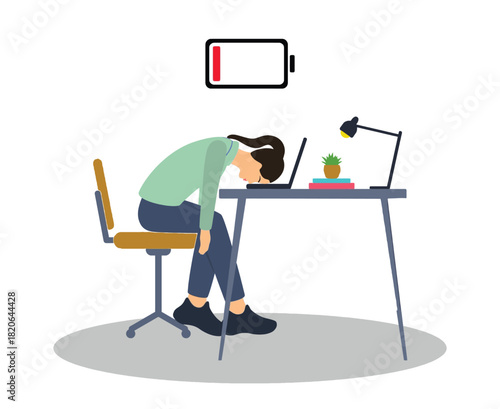 businessman work overtime 