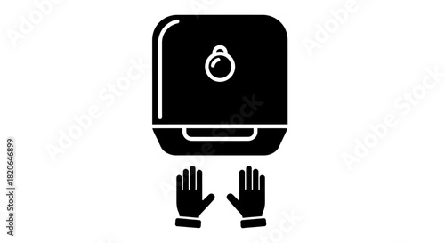 Hands reaching for a hand sanitizer dispenser, illustrating hygiene and cleanliness.