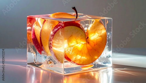 Perfect Foods, Fruits, Drinks, and Vegetables Iced Box Showcase for website and social media promotions