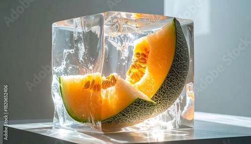 Perfect Foods, Fruits, Drinks, and Vegetables Iced Box Showcase for website and social media promotions