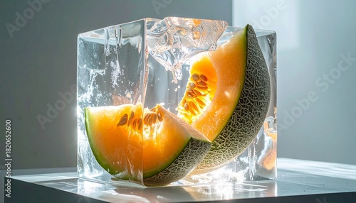 Perfect Foods, Fruits, Drinks, and Vegetables Iced Box Showcase for website and social media promotions