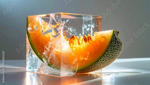 Perfect Foods, Fruits, Drinks, and Vegetables Iced Box Showcase for website and social media promotions