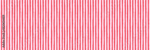 Hand drawn vertical stripe seamless pattern set. Modern pink and red textured linear background for wrapping, decorative paper, and banner design.
