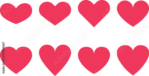 ハート アイコン セット / Heart Icon Set – 愛・恋・メッセージ・バレンタイン素材