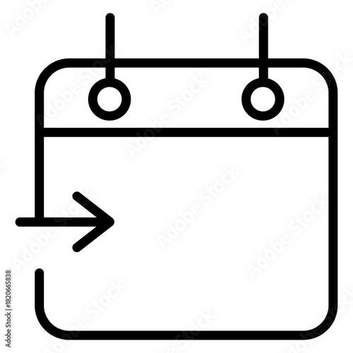 Checkin vector line icon design