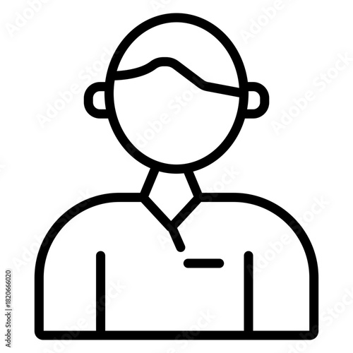 Housekeeping vector line icon design