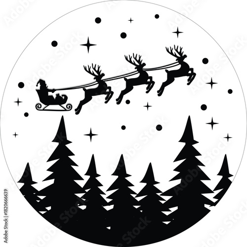 Christmas Vector silhouette