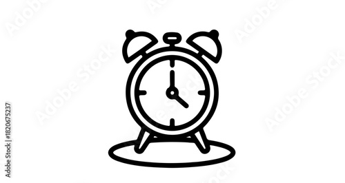 alarm clock isolated on white