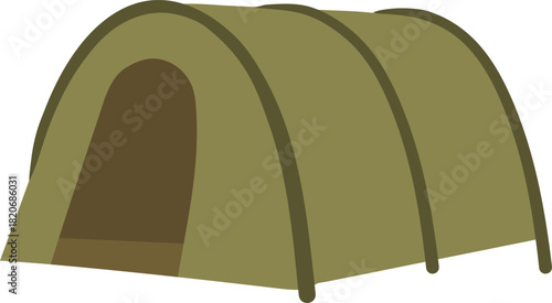 Green tunnel camping tent