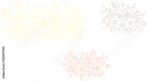 flower design victor , yellow  red color