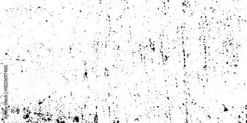 White, black dust overlay distress grungy grain, noise effect paint wall. small particles of debris and dust. crack and scratch dust paint concrete wall. subtle halftone grunge urban texture vector.