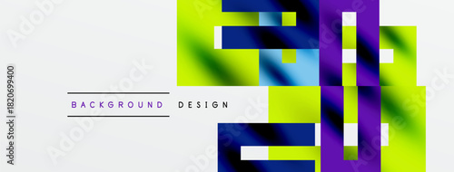 Abstract geometric design. Vivid colors blend, creating dynamic visual impact. Modern style, suitable backgrounds, presentations.