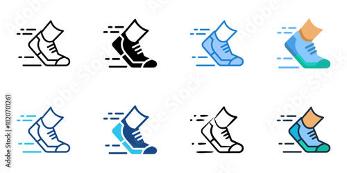 Marathon icon set multiple style collection 
