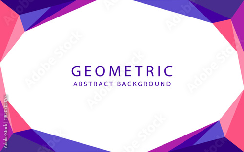 Abstract colorful geometric triangle background. Design for banner poster website. Vector Illustration.