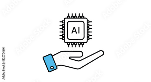 Unlock the Power of AI with a Chip in Hand for a Smarter Future and Technological Innovation Showcasing Innovation and Advancement in Technology, Generative AI