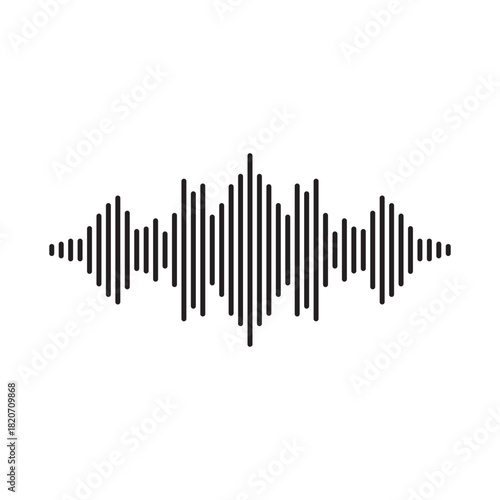 good music sound wave logo illustration