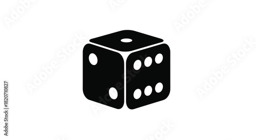 Roll the dice and take a chance with this fun graphic perfect for games risk luck and decision-making projects now!, Generative AI.