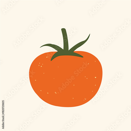 An Imaginary 2D flat icon whole tomato, modern element in vector and EPS format clean vector_isolated on a white background