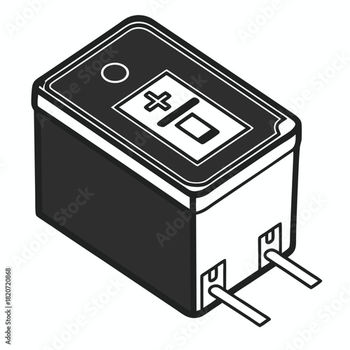 illustration of a battery