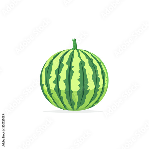 An Imaginary 2D flat icon_watermelon, modern element in vector and EPS format_clean vector_isolated on a white background