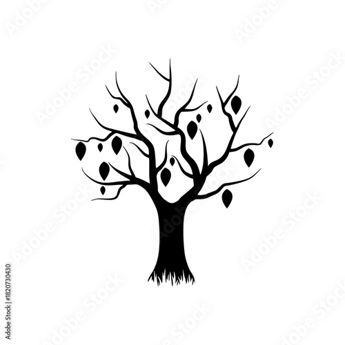 vector illustration of a silhouette of a horse