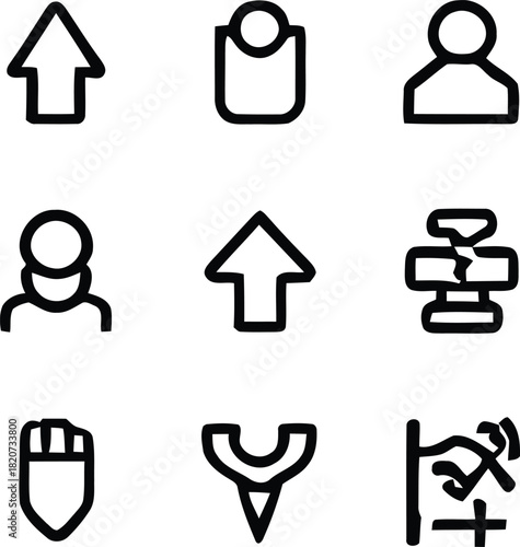 set of icons