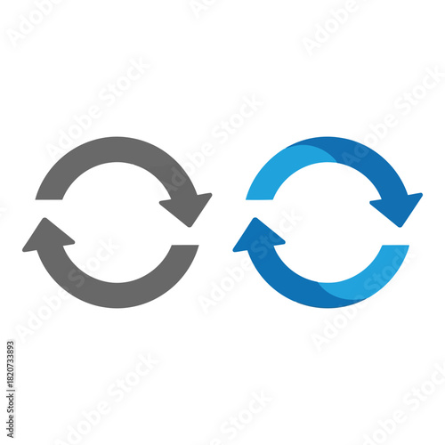 Two circular arrows icons representing refresh or reload