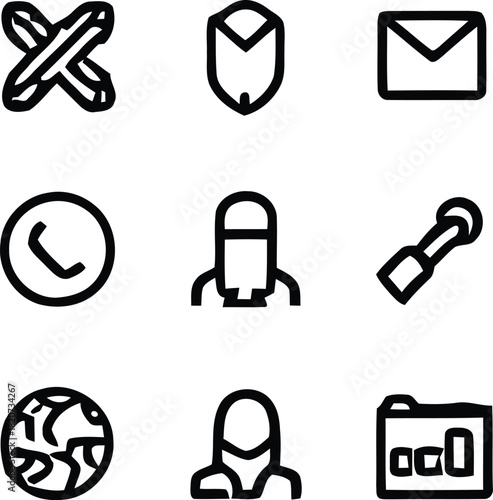 set of icons for web