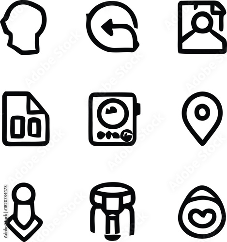 set of icons for web