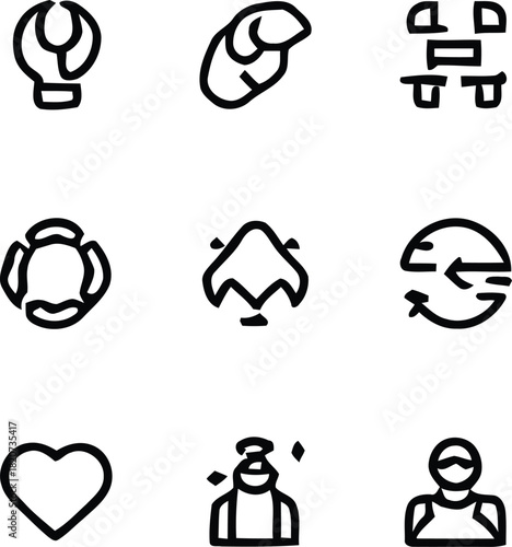 set of icons for sports