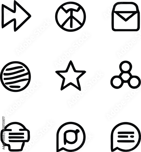 set of web icons