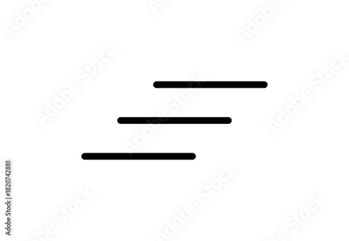 Icon abstrakte Treppe / Aufstieg