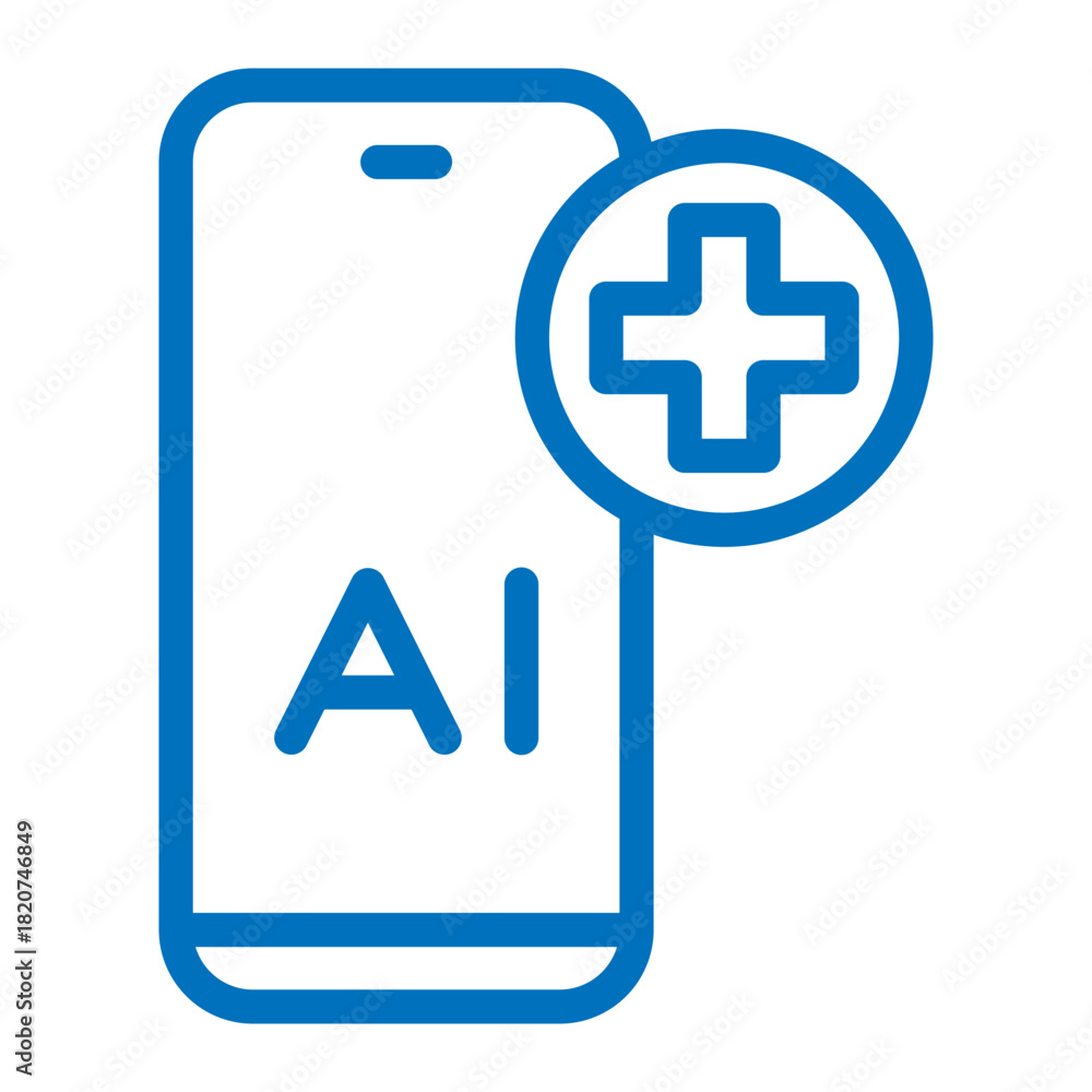Fototapeta premium medical app icon