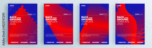 Modern abstract covers set, minimal covers design. Colorful geometric background, vector illustration.