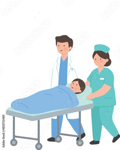 Patient Being Transported to Operating Room