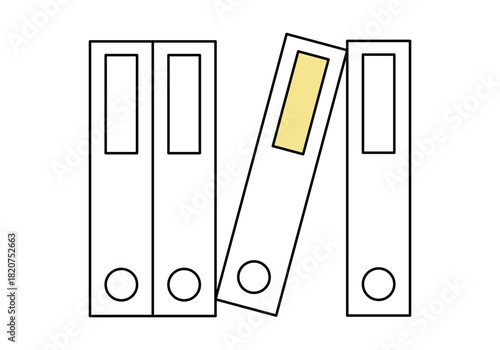 Folders archive icon. Vector illustration.