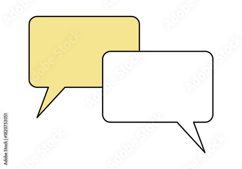 Communication icon. Flat vector illustration.