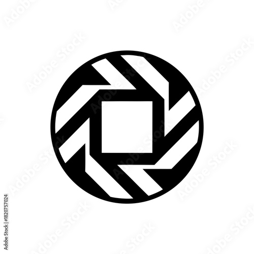 A striking silhouette of a black cat with piercing green eyes captured in a dynamic pose isolated on a transparent background silhouette isolated on transparent background