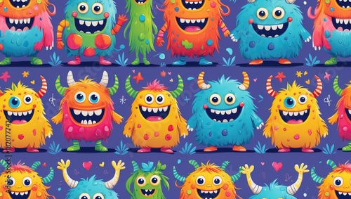 Monsters in Bloom: Play, Laughter, Imagination (AI-generated)