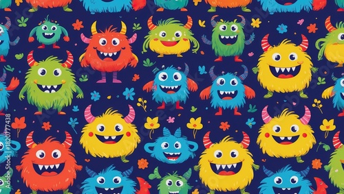 Monsters in Bloom: Play, Laughter, Imagination (AI-generated)