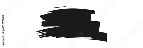 paint brush stroke ink splatter and artistic design