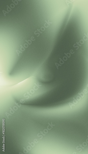 Abstract green gradient background with soft light, flowing organic shapes, subtle texture
