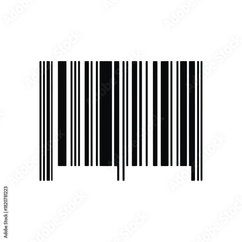 Black and white barcode on a white background for product identification