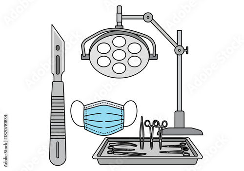Essential Surgical Instruments and Medical Equipment Collection.