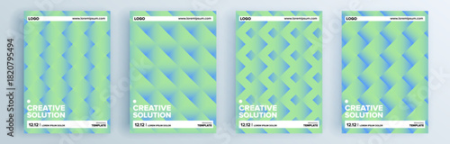 Modern abstract covers set, minimal covers design. Colorful geometric background, vector illustration.
