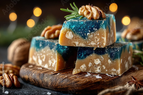 Christmas fudge with walnut...