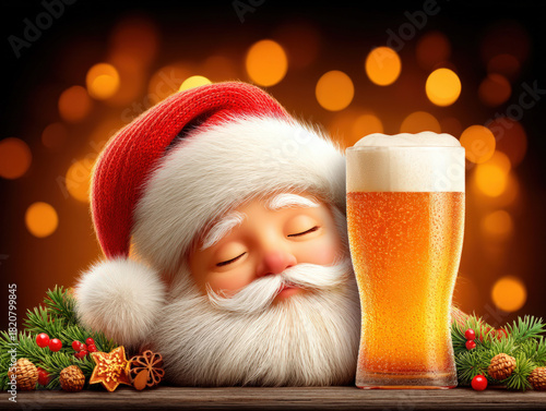 Drunk santa claus